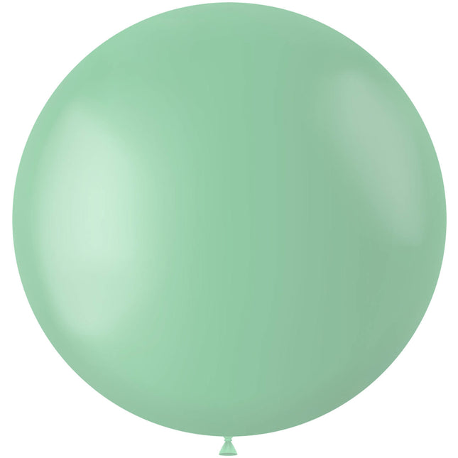 Ballon vert menthe Poudre Pistache 80cm