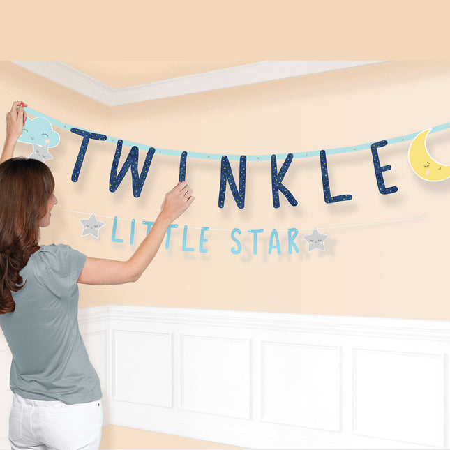 Guirlande de lettres Twinkle Little Star 2 pièces