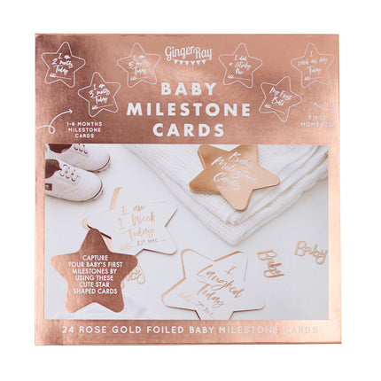 Cartes de jalons Bébé 15cm 24pcs