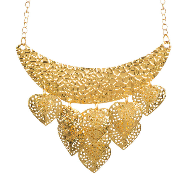 Collier feuilles d'or