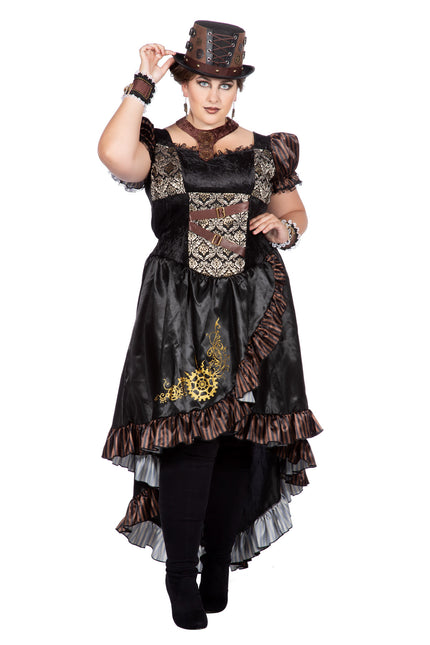 Robe Steampunk Noir Dames