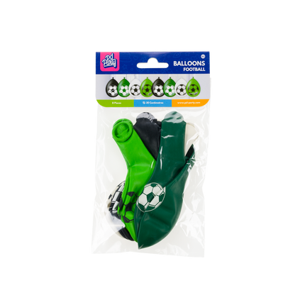 Ballons de football verts 30cm 8pcs