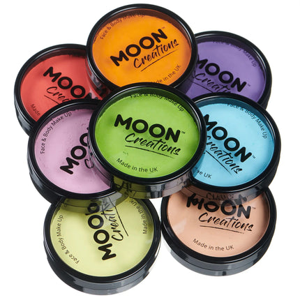 Moon Creations Pro Face Paint Cake Pots Peach 36g