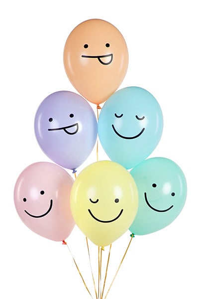 Ballons Smiley 30cm 6pcs