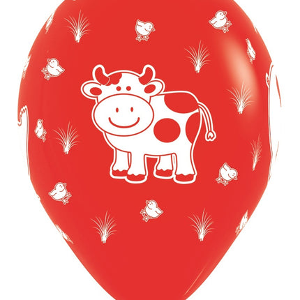 Ballons de baudruche Farm Animals Mix 30cm 25pcs