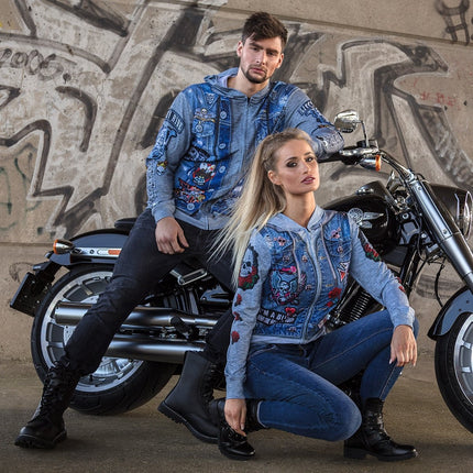 Chemise Homme Motard Photo Réaliste