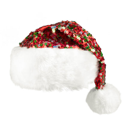 Bonnet de Père Noël Gliters 32cm