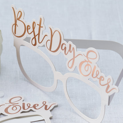 Lunettes en or rose Best Day Ever 8pcs