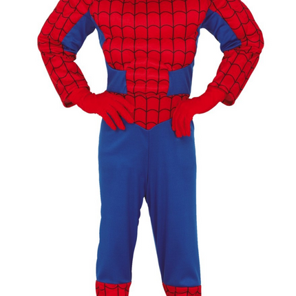 Costume d'araignée de super-héros enfant musclé