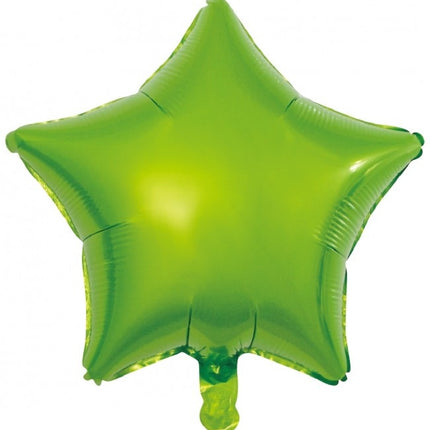 Ballon à l'hélium étoile vert vide 45cm