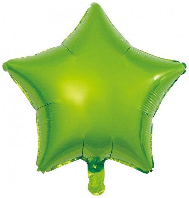 Ballon à l'hélium étoile vert vide 45cm