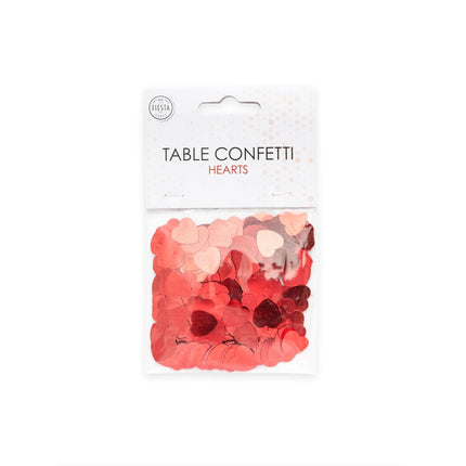 Confetti de table Coeurs rouges