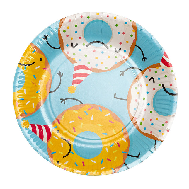 Assiettes Donut 23cm 8pcs