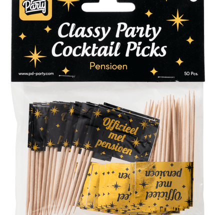 Bâtons de cocktail Pension 6.5cm 50pcs