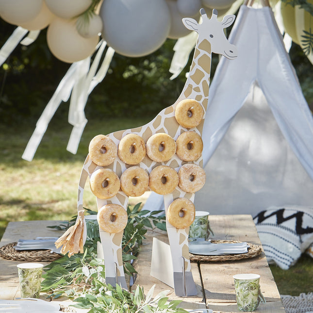 Décoration de table Girafe Donut Board 87cm