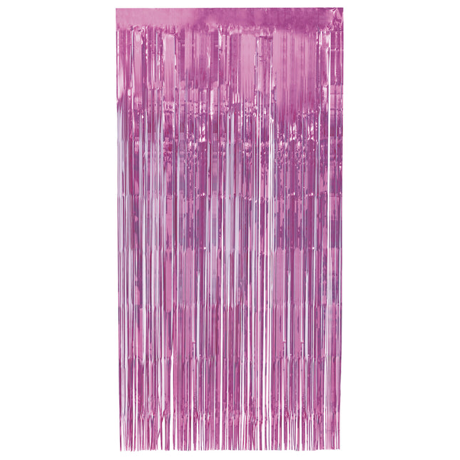 Rideau de porte rose pastel 2m