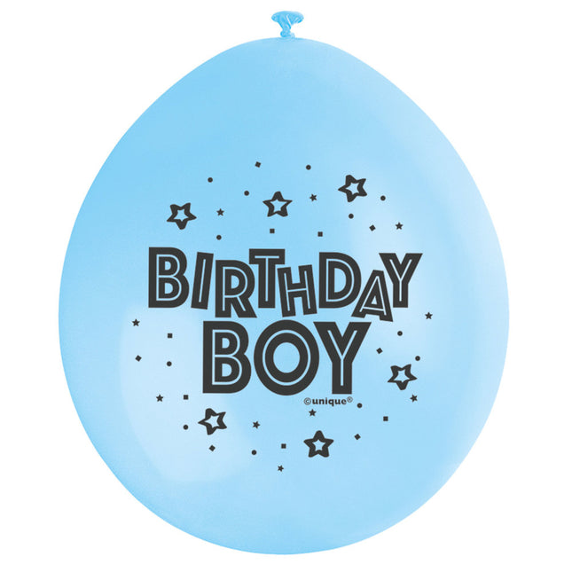 Ballons Birthday Boy 28cm 10pcs