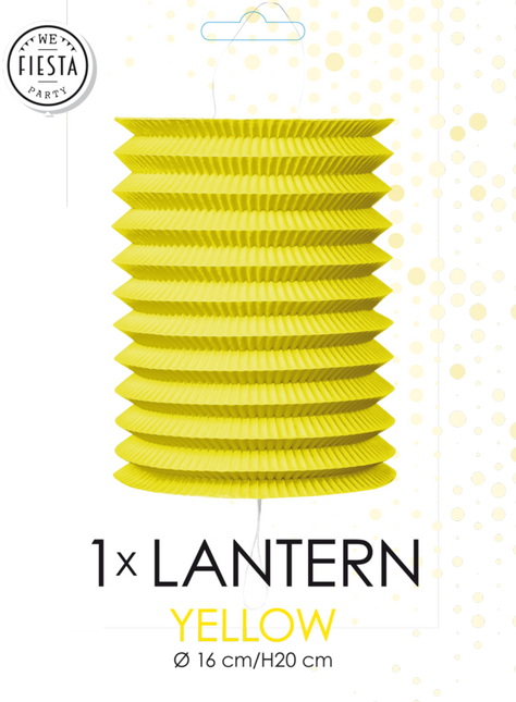 Lampion jaune Trek 16cm