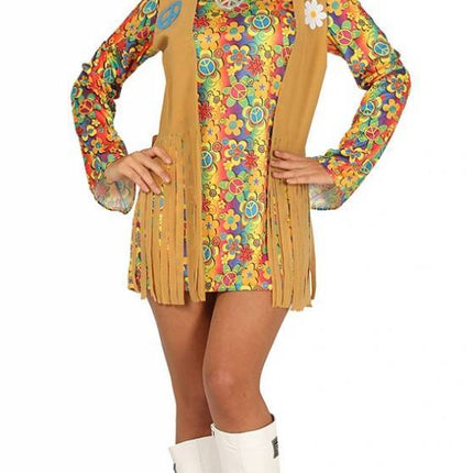 Costume Hippie 60S Dames brunes