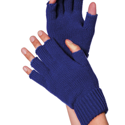 Gants bleus sans doigts