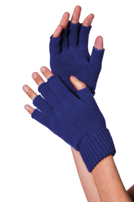 Gants bleus sans doigts