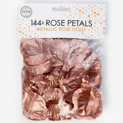 Pétales de rose dorés 144pcs