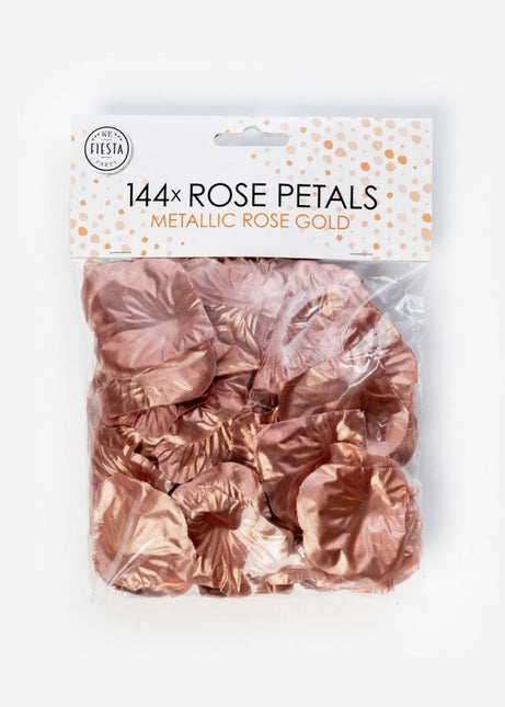 Pétales de rose dorés 144pcs