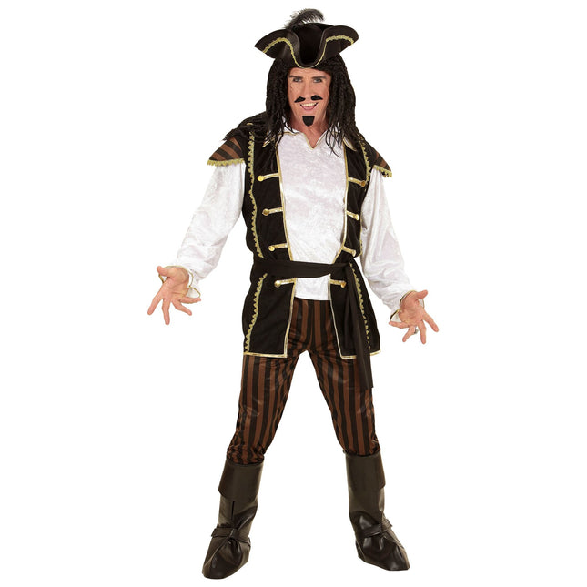 Costume de pirate Noir Or Hommes