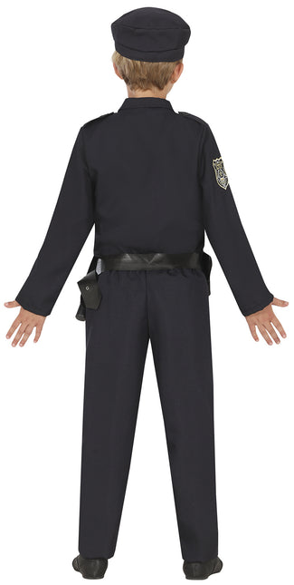 Costume de policier garçon noir