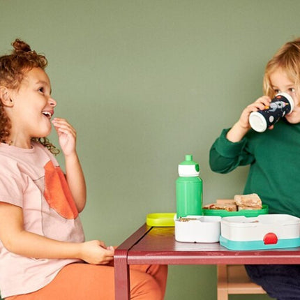 Ensemble pour le déjeuner Tasse d'école et boîte à lunch Animal Friends