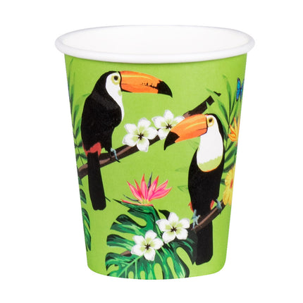 Gobelets Toucan en papier 210ml 10pcs