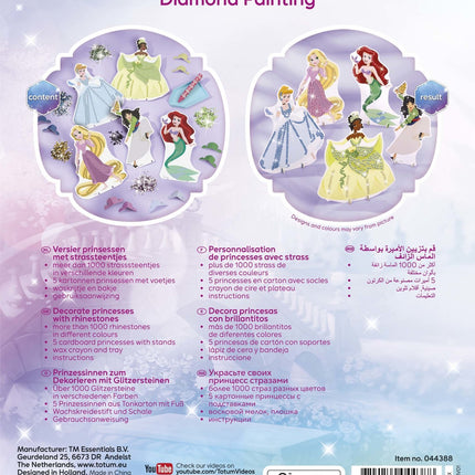 Peinture aux diamants des Princesses Disney