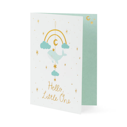 Invitations bleues Hello Little One 14x20cm 11pcs