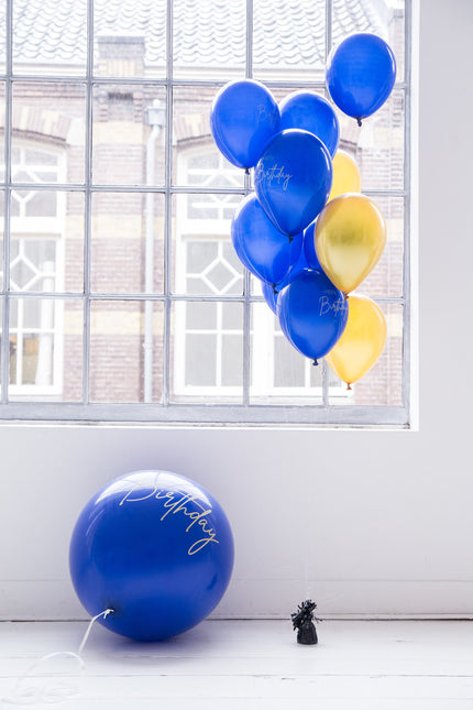 Bon anniversaire Ballons de baudruche bleu 30cm 12pcs