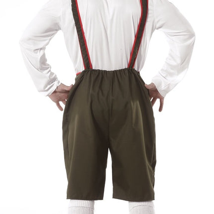 Lederhosen vert foncé pour hommes