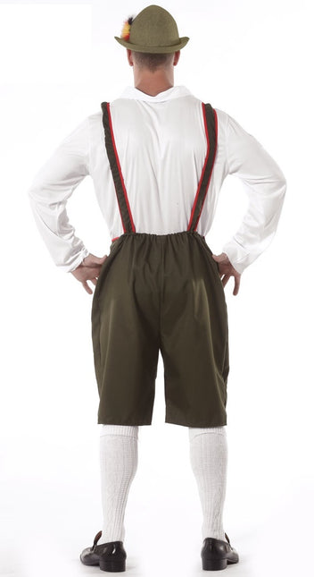 Lederhosen vert foncé pour hommes