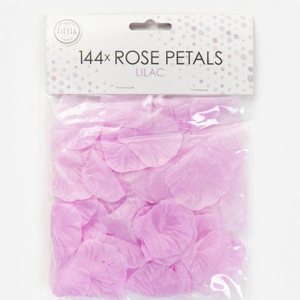 Pétales de rose lilas 144pcs