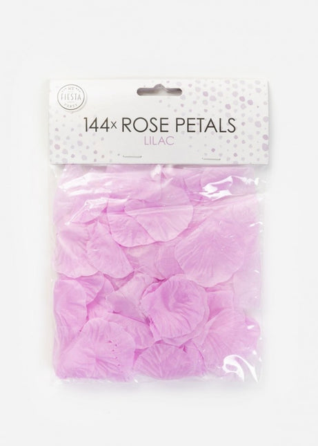 Pétales de rose lilas 144pcs