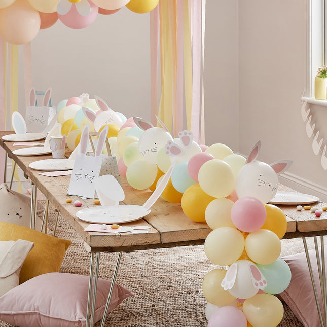 Décoration de table pour Pâques Guirlande de ballons Pastel