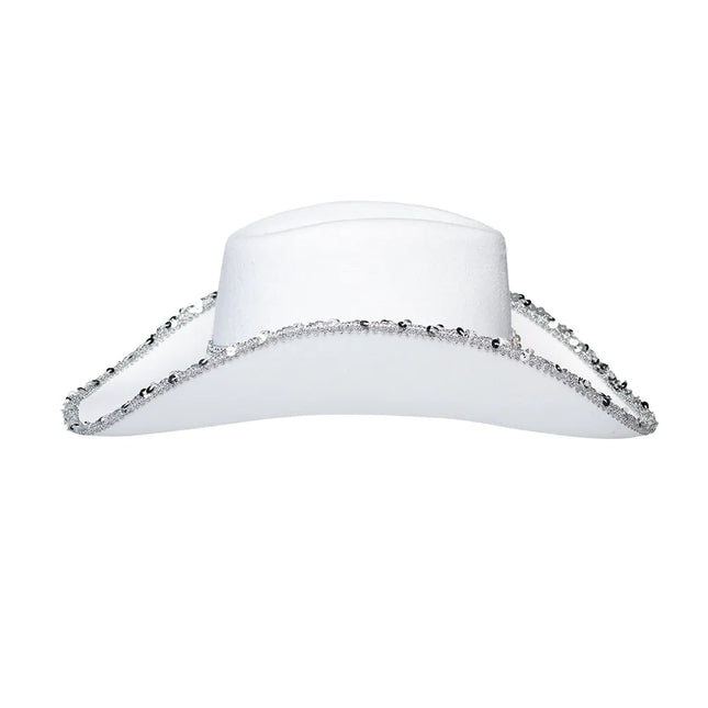 Chapeau de cow-boy mariage Bride Glitter