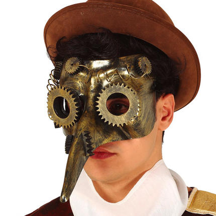 Masque Steampunk Marron