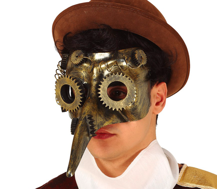 Masque Steampunk Marron