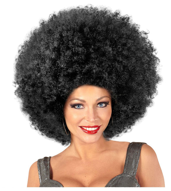 Perruque noire Afro Maxi