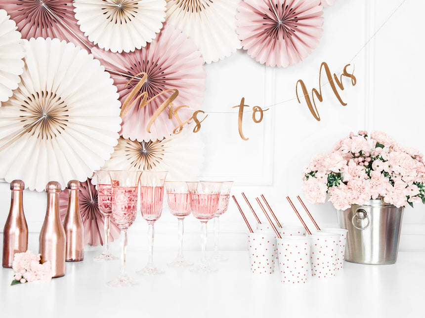 Guirlande de mariage Miss to Mrs, Rose Gold 76cm