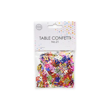 Confetti de table 21 ans coloré