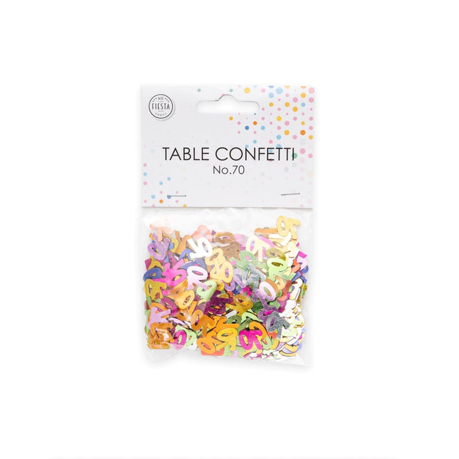 Confetti de table 70 ans Coloré