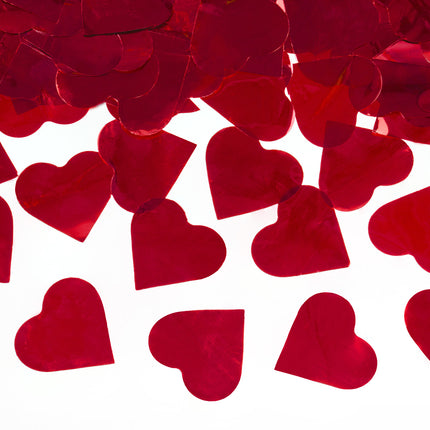 Confetti Cannon Hearts Red 80cm