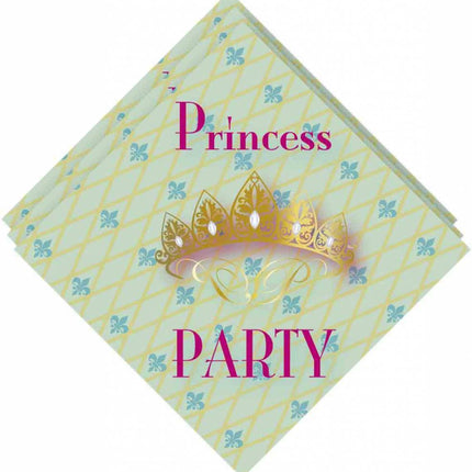 Serviettes de table Princesses 33cm 20pcs