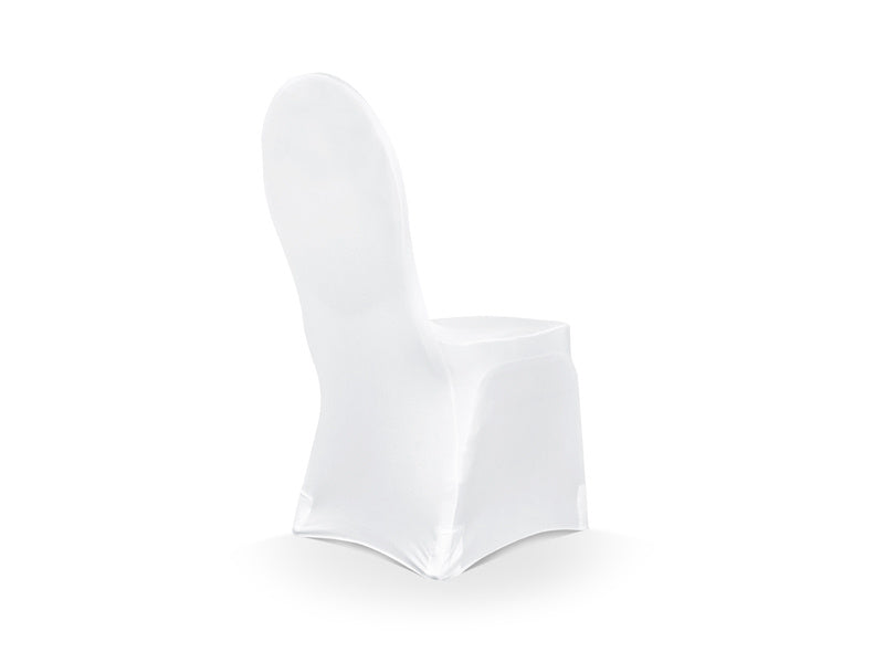 Housse de chaise élastique blanche