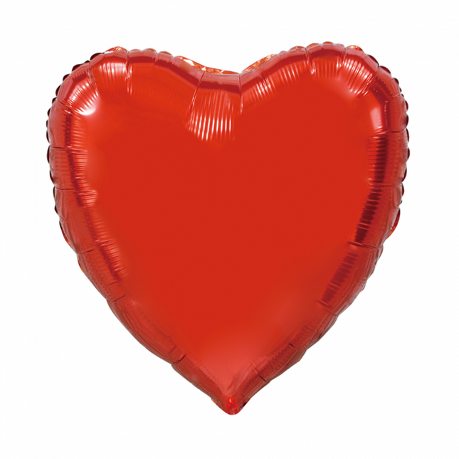 Ballon à l'hélium coeur rouge XL vide 92cm